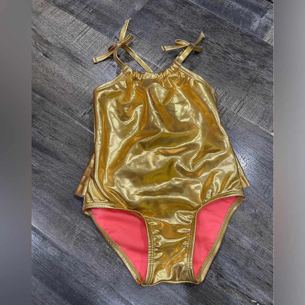 Cat And Jack Gold Toddler One Piece Swimsuit Size 2T